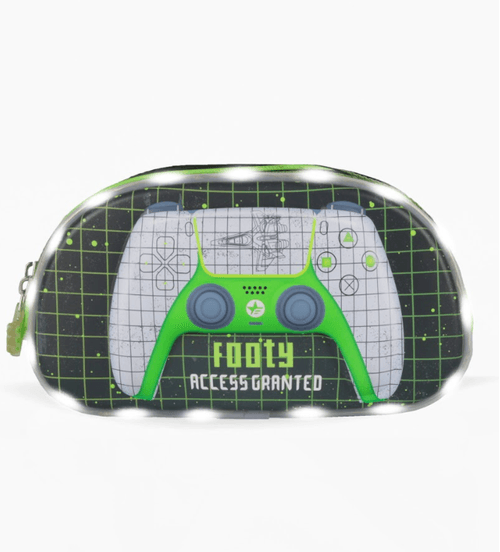 Cartuchera Footy Level Up con Luz Led Verde