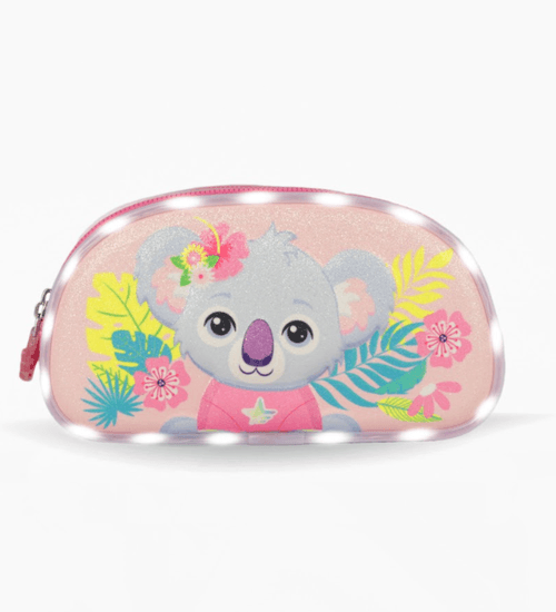 Cartuchera Footy Koala con Luz Led Rosa