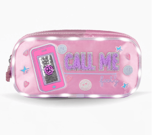 Cartuchera Footy Call Me con Luz Led Rosa