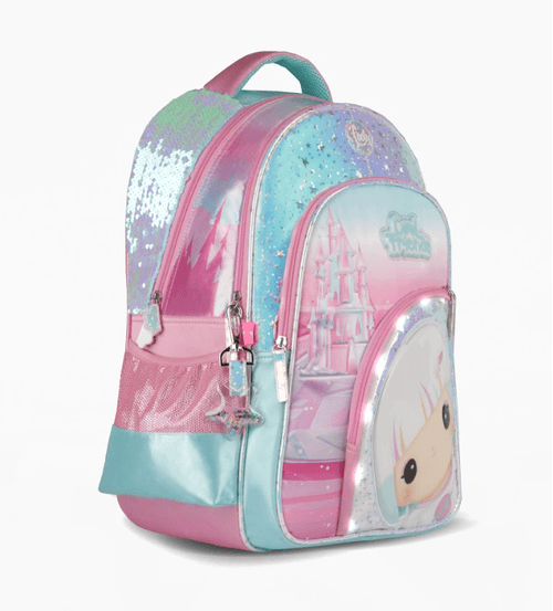 Mochila Espalda Footy Cool Friends 18” con Luz Led Aqua
