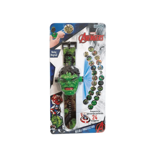 Reloj Digital Infantil Avengers Proyector De Imagenes Hulk