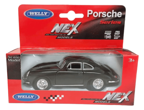 Porsche 356B Escala 1:36 Negro