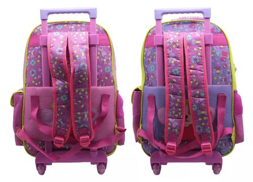 Mochila Carro Simones Mushi 18” Bolsillo Lila