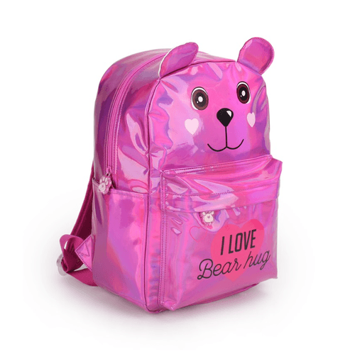 Mochila Espalda 14” Oso Fucsia
