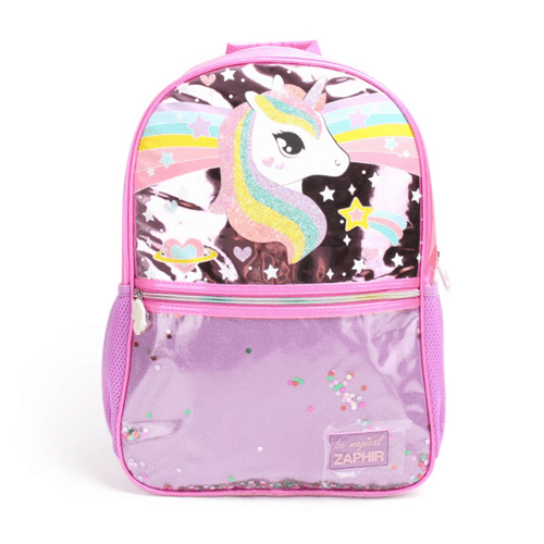 Mochila Espalda 18” Unicorn Glitter Fucsia
