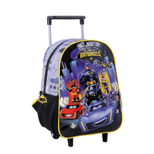 Mochila Carro BatWheels 12” Multipersonajes Negro