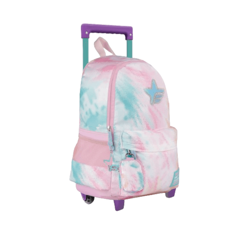 Mochila Carro 18” Footy Big Kids Batik Rosa