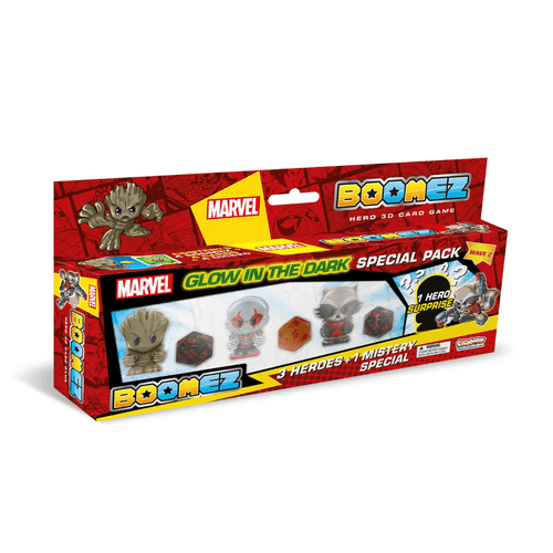 Marvel Boomez Pack 4 Figuras Glow in The Dark Groot