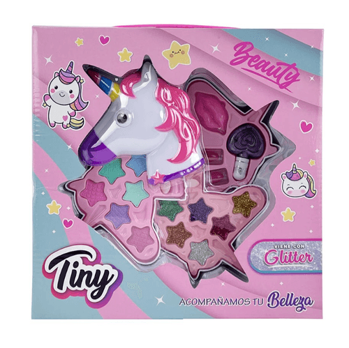 Set de Maquillaje Tiny Unicornio Glitter 26cm