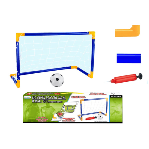 Arco De Futbol Infantil Desarmable con Inflador y Pelota 60 cm