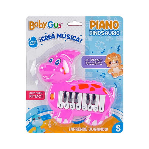 Piano interactivo Dinosaurios Crea Música Rosa