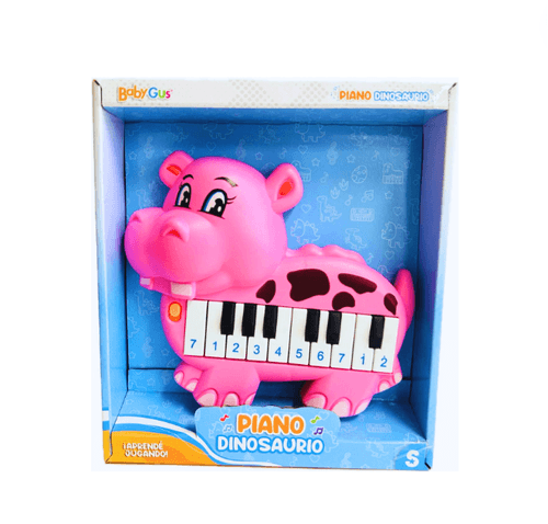 Piano interactivo Hipopótamo con Sonido Rosa