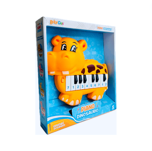 Piano interactivo Hipopótamo con Sonido Naranja