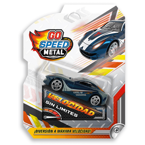 Auto Coleccionable Velocidad sín Límites Go Metal Speed Angel of Darkness Azul