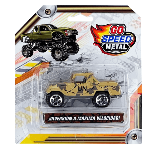 Camioneta Colección Go Metal Speed Military Marrón