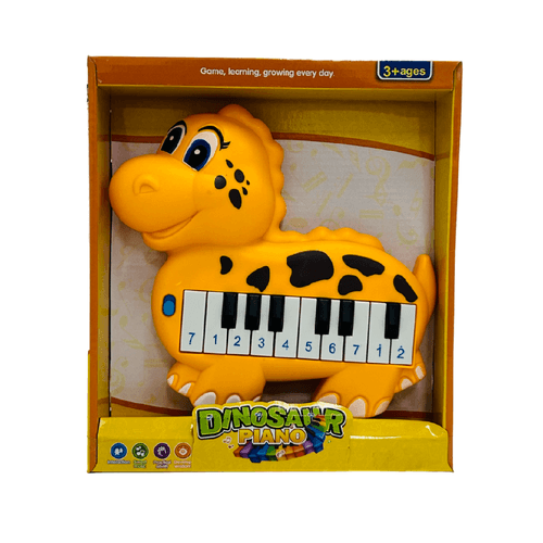 Piano interactivo Stegosaurio con Sonido Amarillo