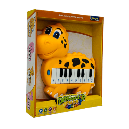 Piano interactivo Stegosaurio con Sonido Amarillo