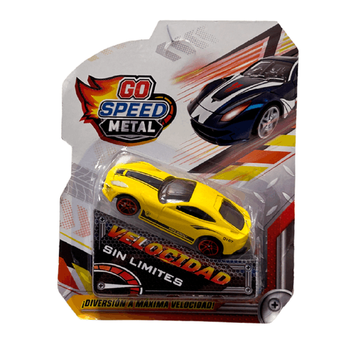 Auto Coleccionable Velocidad sín Límites Go Metal Speed More Quickly Amarillo
