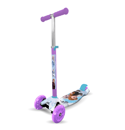 Monopatín Infantíl 3 Ruedas Frozen con Luz Violeta