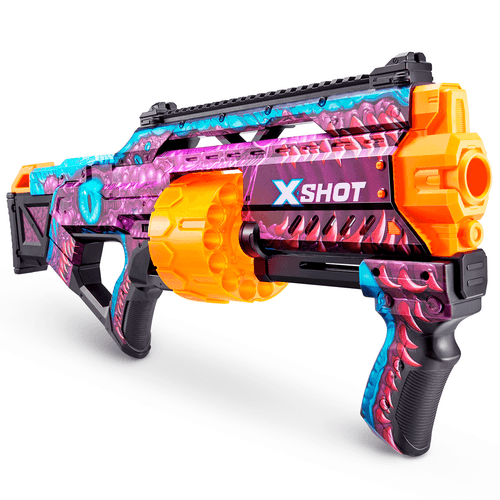 Pistola Ametralladora Lanza Dardos X-Shot Skins Last Stand Alien Rosa