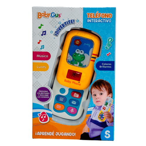 Juego Interactivo Teléfono Musical Tapita Amarilla con Luz y Sonidos