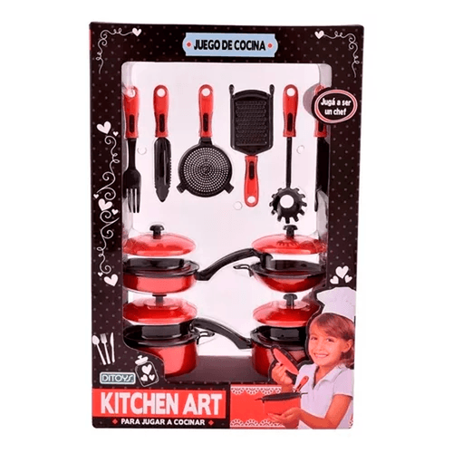 Juego De Cocina Kitchen Art Modelo Con Cucharas