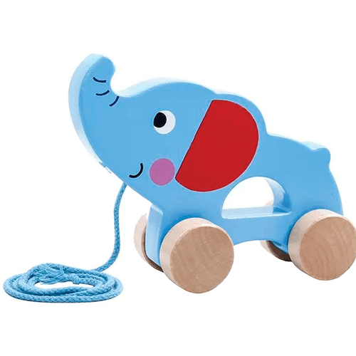 Juego Didáctico de Madera Arrastre Elefante