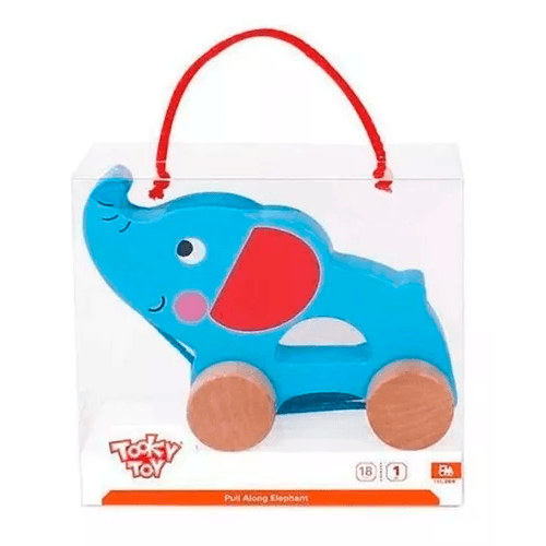 Juego Didáctico de Madera Arrastre Elefante