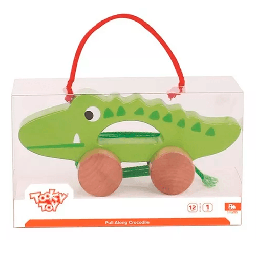 Juego Didáctico de Madera Arrastre Cocodrilo