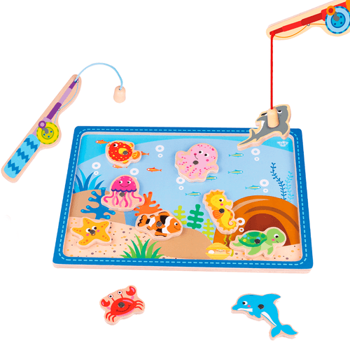 Juego Didáctico de Madera Tooky Toy Pesca