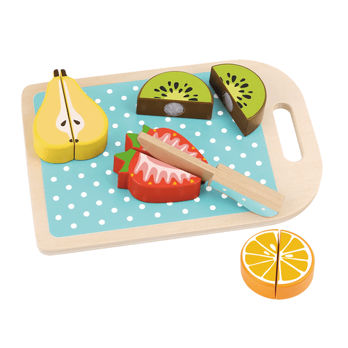 Juego Didáctico de Madera Tooky Toy Frutas para Cortar