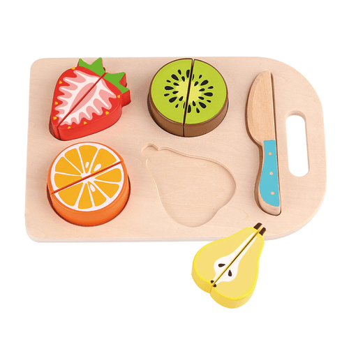 Juego Didáctico de Madera Tooky Toy Frutas para Cortar