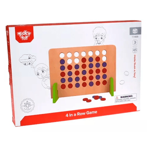 Juego Didáctico de Madera Tooky Toy 4 en Línea