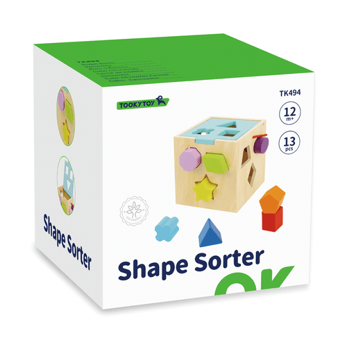 Juego Didáctico de Madera Tooky Toy Clasificador de Formas