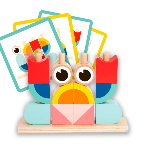 Juego Didáctico de Madera Tooky Toy Bloques