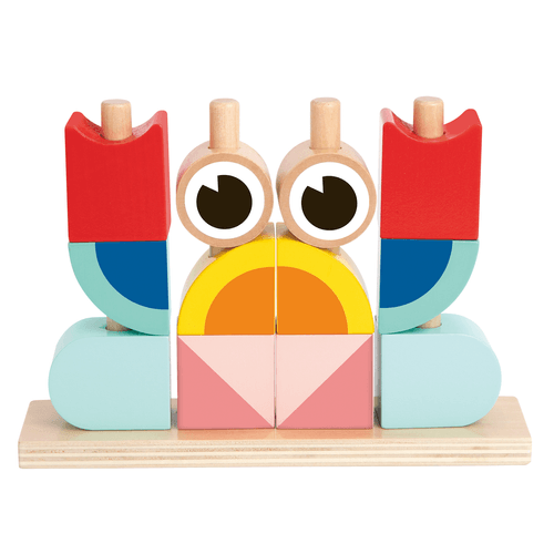 Juego Didáctico de Madera Tooky Toy Bloques