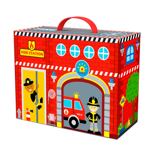 Juego Didáctico de Madera Tooky Toy Estación de Bomberos