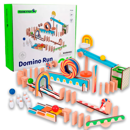 Juego Didáctico de Madera Tooky Toy Dominó