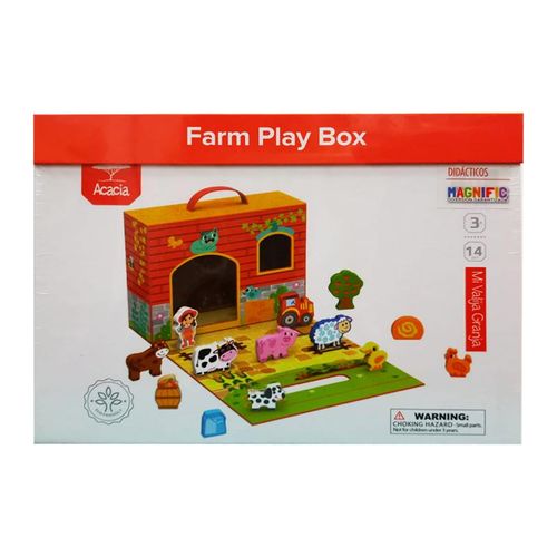 Playset Valijita Granja Incluye Escenario De Juego Y Accesorios
