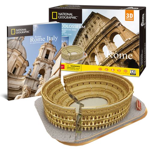 Cubic Fun Rompecabeza 3D National Geographic El Coliseo Roma 131 Piezas