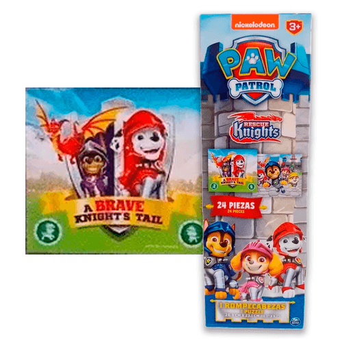 Rompecabezas Puzzle Paw Patrol 24 piezas Brave Knights Tail