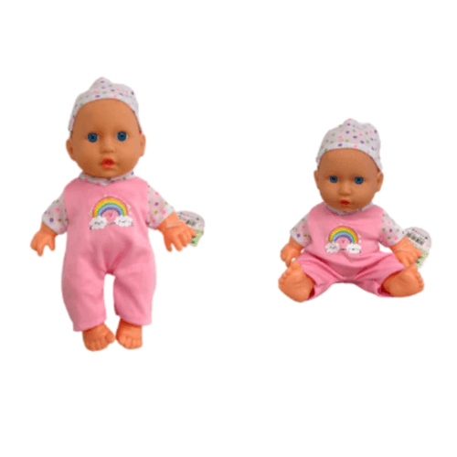 Bebote Tiny Mica Hora de Comer Arcoiris 22 cm