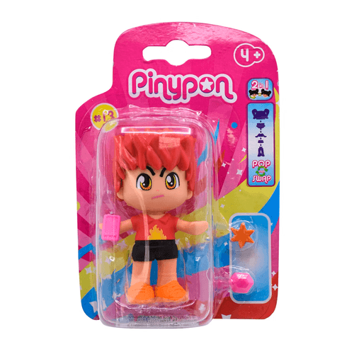 Pinypon Figuras Individual Serie Emociones Rojo