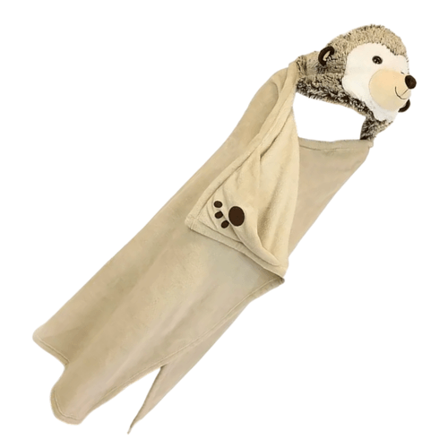 Cozy Noxxiez Peluches 130cm Animal Hooded Manta Erizo