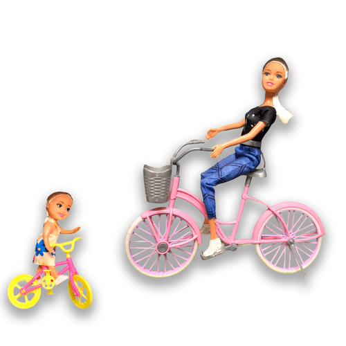 Muñeca Tiny y Luli Paseo en Bici Negro