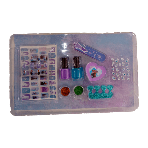 Nail Set Frozen Verde y Dorado