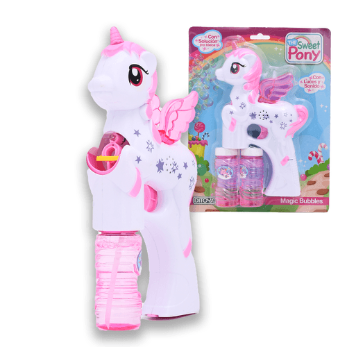 Burbujero Automático The Sweet Pony Magic Bubbles Blanco