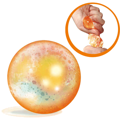 Squishy Metallic Ball Naranja