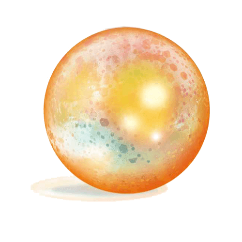 Squishy Metallic Ball Naranja