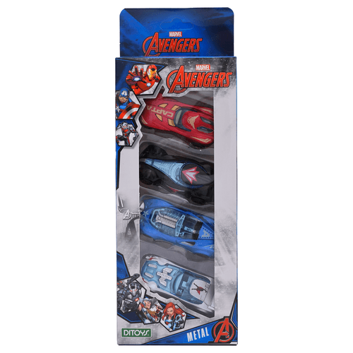 Set Vehículo Avengers Metal Car x 4 RNCB